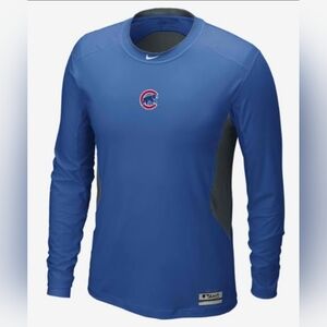 Nike Pro Combat Dri-Fit Chicago Cubs Long-Sleeve Top, Size XL